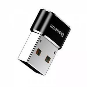 Adapter Baseus z USB-C do USB-A 3A (czarny)