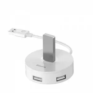 Rozdzielacz Hub 4w1 USB do USB 3.0 + 3x USB 2.0 Baseus 15cm biały