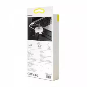 Rozdzielacz Hub 4w1 USB do USB 3.0 + 3x USB 2.0 Baseus 15cm biały