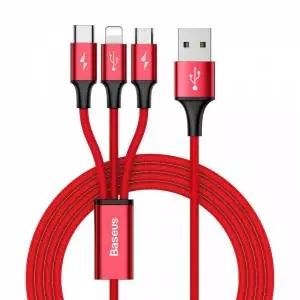 Kabel USB Baseus Rapid 3w1 Typ C / Lightning / Micro 3A 1,2M