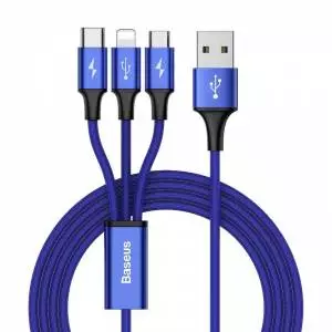 Kabel USB Baseus Rapid 3w1 Typ C / Lightning / Micro 3A 1,2m