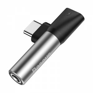 Adapter Audio Baseus L41 USB-C do Mini Jack 3.5mm + USB-C