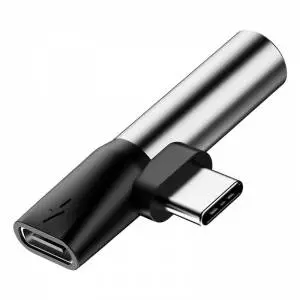 Adapter Audio Baseus L41 USB-C do Mini Jack 3.5mm + USB-C