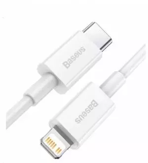 Kabel USB-C do Lightning Baseus Superior Series, 20W, PD, 0.25m (biały)