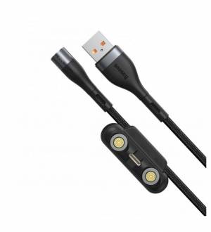 Kabel USB Baseus Fast 3w1 USB do USB-C / Lightning / Micro 3A 1m (szaro - czarny)