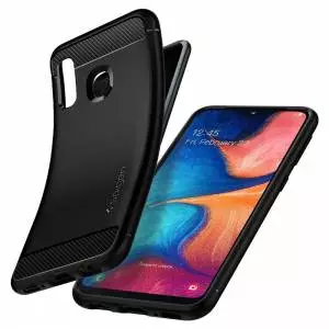 Etui Spigen Rugged Armor do Galaxy A20e Matte Black