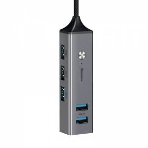 Adapter HUB Baseus USB na 3x USB 3.0 + 2x USB 2.0