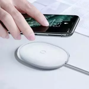 Bezprzewodowa ładowarka indukcyjna Baseus Jelly, 15W biała