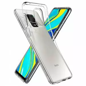 Etui Spigen Liquid Crystal do Xiaomi Redmi Note 9s/9 Pro/9 Pro Max Crystal Clear