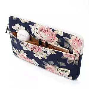 Pokrowiec na Laptop Canvaslife Sleeve 13-14 cali,  Navy Rose