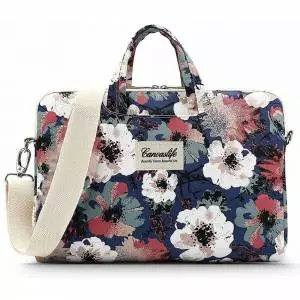 Torba na Laptop Canvaslife Briefcase, 13-14 cali, Blue Camellia