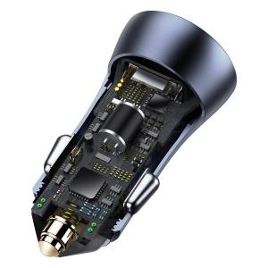 Ładowarka samochodowa Baseus Golden Contactor Pro + kabel USB-C do iP