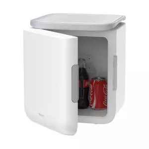 Mini lodówka Baseus Igloo z funkcją grzania, 6L, 230V (biała)