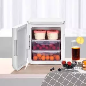 Mini lodówka Baseus Igloo z funkcją grzania, 6L, 230V (biała)