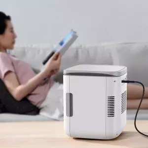 Mini lodówka Baseus Igloo z funkcją grzania, 6L, 230V (biała)