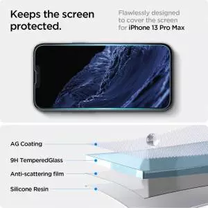 Szkło Hartowane Spigen Glas.tr ez Fit do Iphone 13 Pro Max