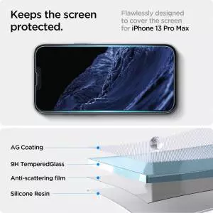 Szkło Hartowane Spigen Glas.tr ez Fit 2-pack do Iphone 13 Pro Max