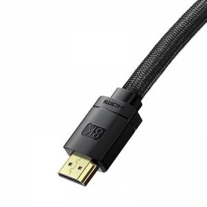 Kabel HDMI 2.1 Baseus HD Series, 8K 60Hz, 3D, HDR, 48Gbps, 1m czarny
