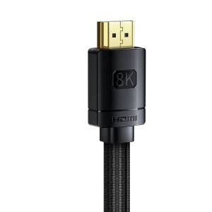 Kabel HDMI 2.1 Baseus HD Series, 8K 60Hz, 3D, HDR, 48Gbps, 2m czarny