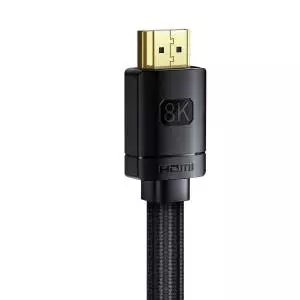 Kabel Baseus HDMI 2.1 HD Series, 8K 60Hz, 3D, HDR, 48Gbps, 2m czarny