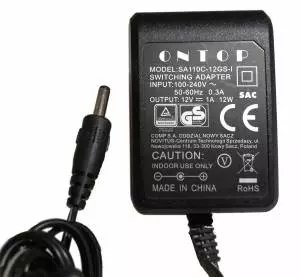 Zasilacz używany do kasy fiskalnej Novitus 12V 1A 150cm