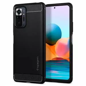 Etui Spigen Rugged Armor do Xiaomi Redmi Note 10 Pro Matte Black