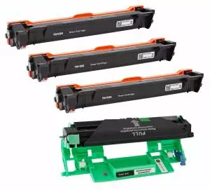 Zestaw 3x toner + 1x bęben do Brother TN1090 DR1090