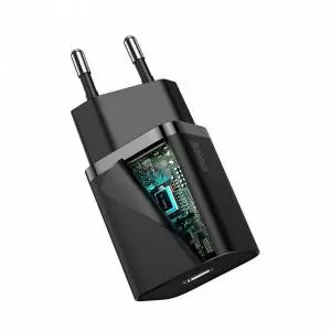 Ładowarka sieciowa Baseus - PD20W wtyczka Super Si CCSUP-B02 czarny