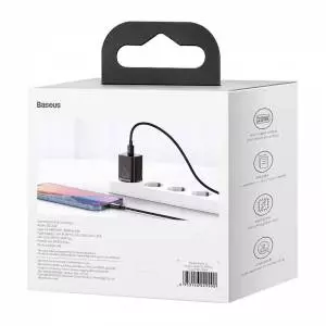 Ładowarka sieciowa Baseus - PD20W wtyczka Super Si CCSUP-B02 czarny