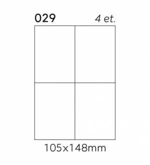 Etykiety Samoprzylepne A4 Antybakteryjna Biała 105x148 mm 4 etykiety x 100 arkuszy