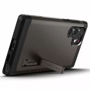 Etui Spigen Tough Armor do Galaxy S22 Ultra Gunmetal