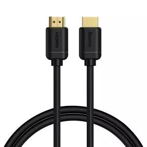 Kabel HDMI 2.0 Baseus, 4K 60Hz, 3D, HDR, 18Gbps, 1m, czarny