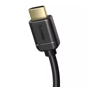 Kabel HDMI 2.0 Baseus, 4K 60Hz, 3D, HDR, 18Gbps, 1m, czarny