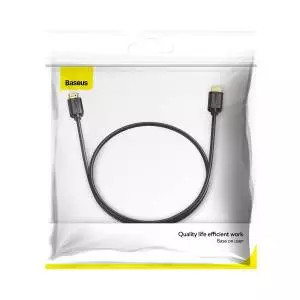 Kabel HDMI 2.0 Baseus, 4K 60Hz, 3D, HDR, 18Gbps, 1m, czarny