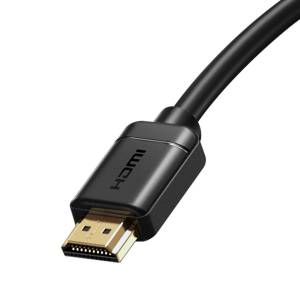 Kabel HDMI 2.0 Baseus, 4K 60Hz, 3D, HDR, 18Gbps, 3m, czarny