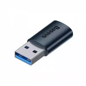 Adapter USB-A do USB-C Baseus Ingenuity OTG niebieski