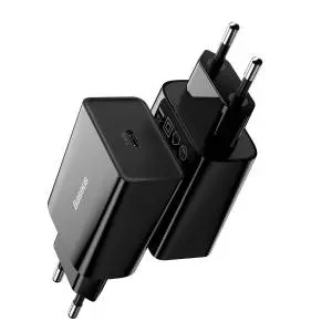 Ładowarka sieciowa Baseus Speed Mini Quick Charger, USB-C, PD, 3A, 20W czarna