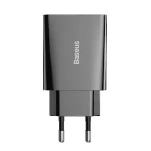 Ładowarka sieciowa Baseus Speed Mini Quick Charger, USB-C, PD, 3A, 20W czarna