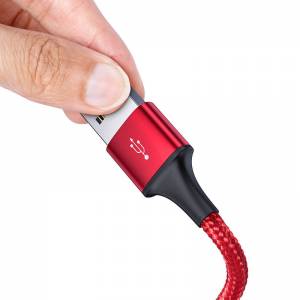 Kabel USB Rapid Series 3-in-1 do USB-C / Lightning / Micro 1.2m czerwony