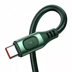 Kabel szybkiego ładowania USB - USB-C Baseus Flash QC 3.0, Huawei SCP, Samsung AFC, 5A, 2m zielony