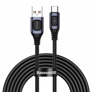 Kabel szybkiego ładowania USB - USB-C Baseus Flash QC 3.0, Huawei SCP, Samsung AFC, 5A, 2m szary