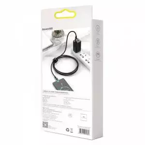 Kabel szybkiego ładowania USB - USB-C Baseus Flash QC 3.0, Huawei SCP, Samsung AFC, 5A, 2m szary