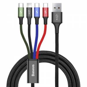 Kabel USB Baseus Fast 4w1 2xUSB-C / Lightning / Micro - 3,5A - 1.2m
