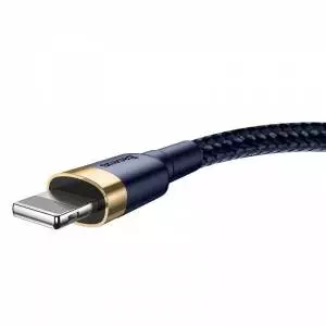 Kabel USB Lightning Baseus Cafule - 1.5A - 2m - złoto-granatowy