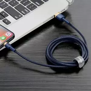 Kabel USB Lightning Baseus Cafule - 1.5A - 2m - złoto-granatowy