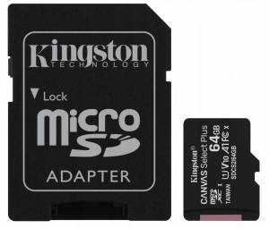 Karta pamięci microSD 64GB Canvas Select Plus 100MB/s Adapter