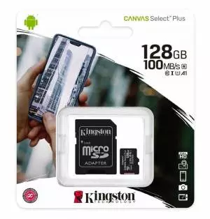 Karta pamięci microSD 128GB Canvas Select Plus 100MB/s Adapter