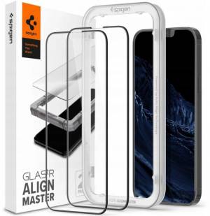 Szkło hartowane Spigen Alm Glass Fc 2-pack do Iphone 13 / 13 Pro / 14 Black
