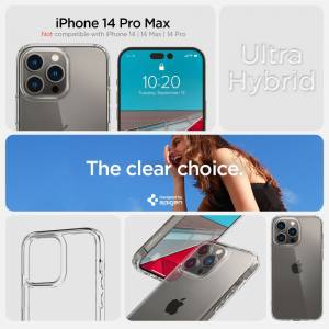 Etui Spigen Ultra Hybrid do Iphone 14 Pro Max Crystal Clear
