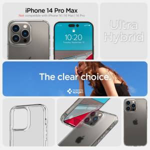 Etui Spigen Ultra Hybrid do Iphone 14 Pro Max Frost Clear